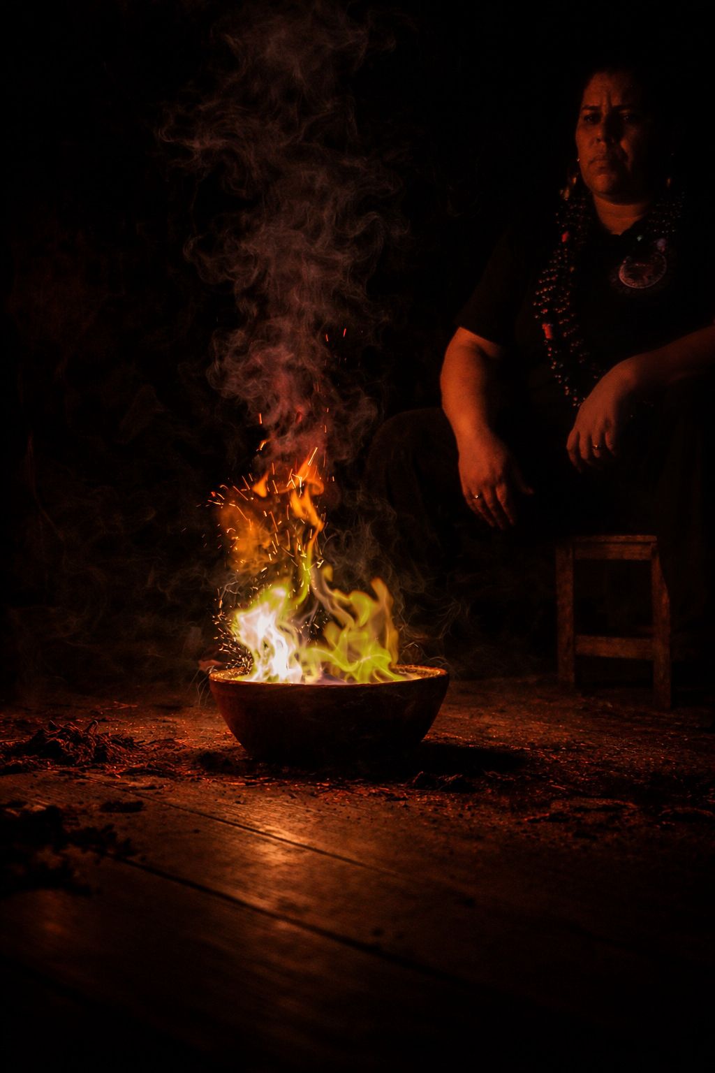 Fotografia do acervo pessoal de Mãe Débora na Quimbanda